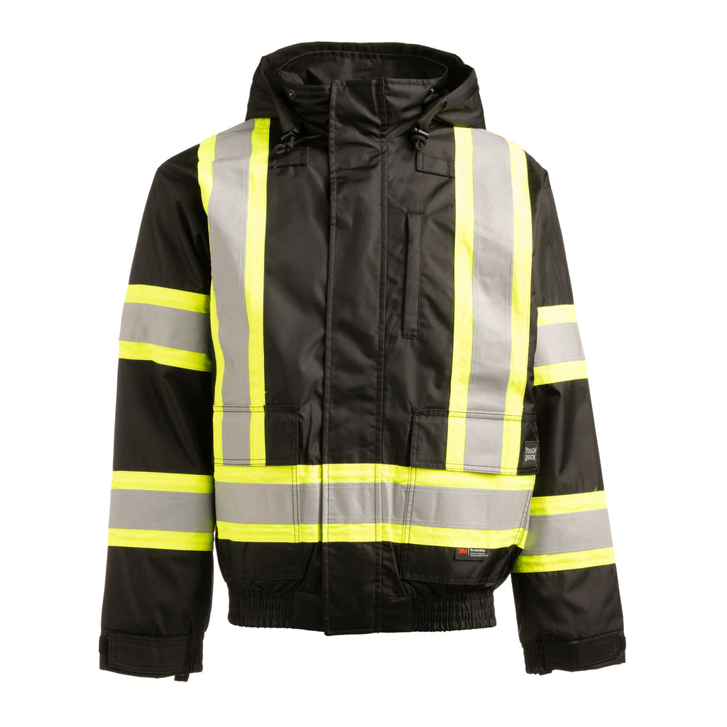 Tough Duck Poly Oxford 3-in-1 Hi-Vis Safety Bomber Jacket